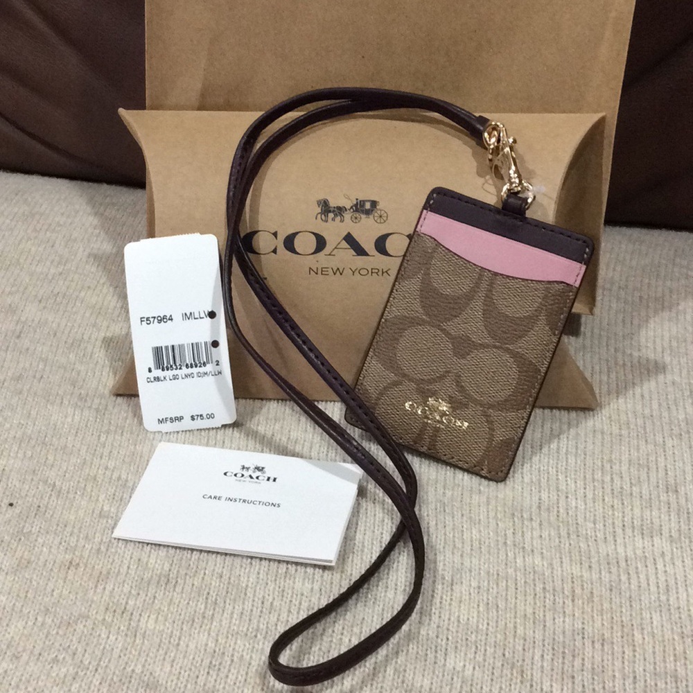 COACH ID badge/ lanyard